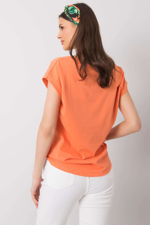 Oranžové tričko s potiskem Hollis Oranžové tričko s potiskem Hollis