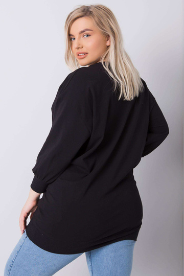 Černá nadměrná halenka s...