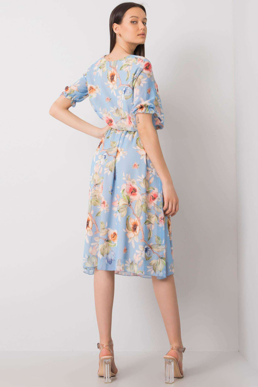 Modré květinové šaty Maelle