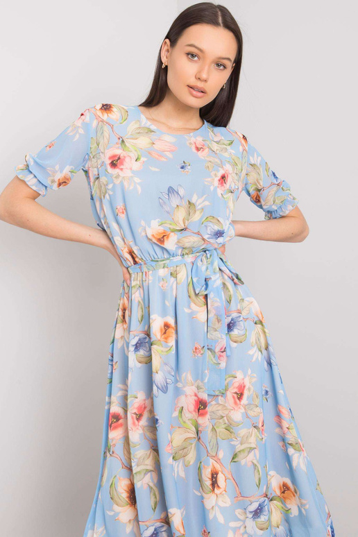 Modré květinové šaty Maelle