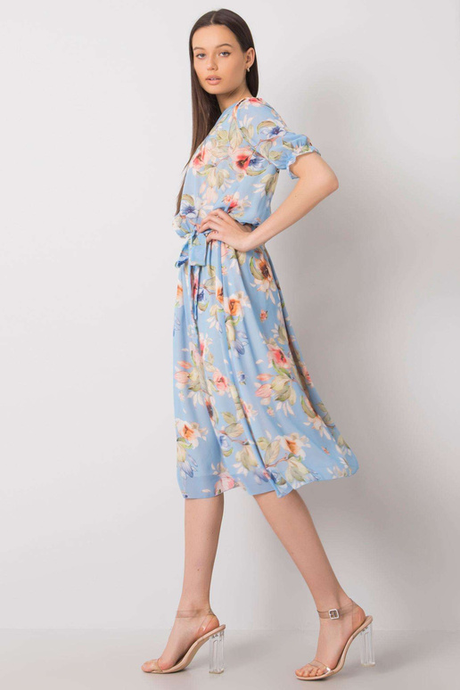 Modré květinové šaty Maelle