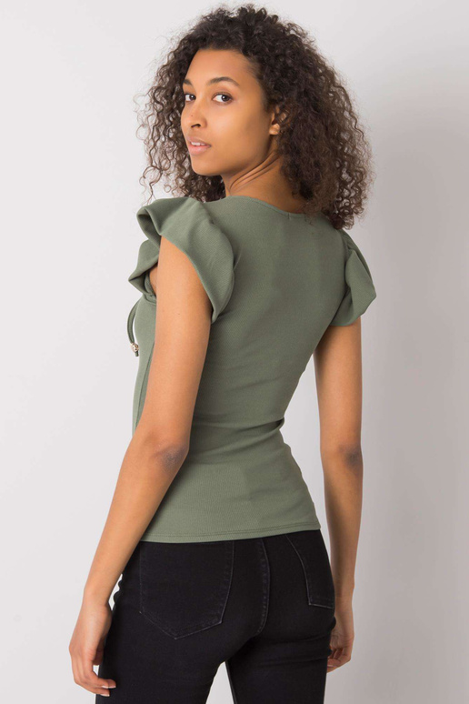 Zelená halenka se šněrováním Waverly