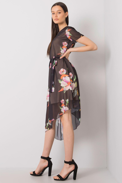 Černé květinové šaty Noemie