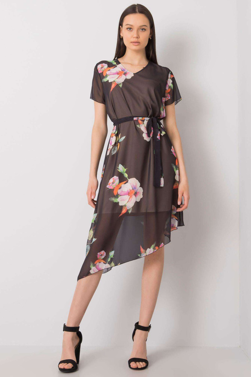 Černé květinové šaty Noemie