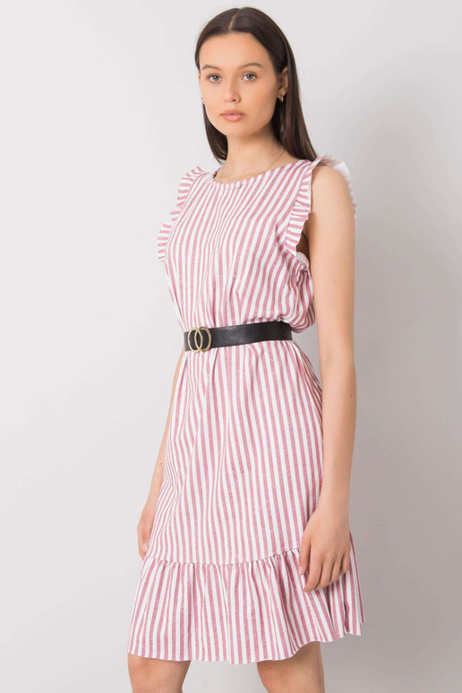 Pruhované vínové šaty Clarabelle