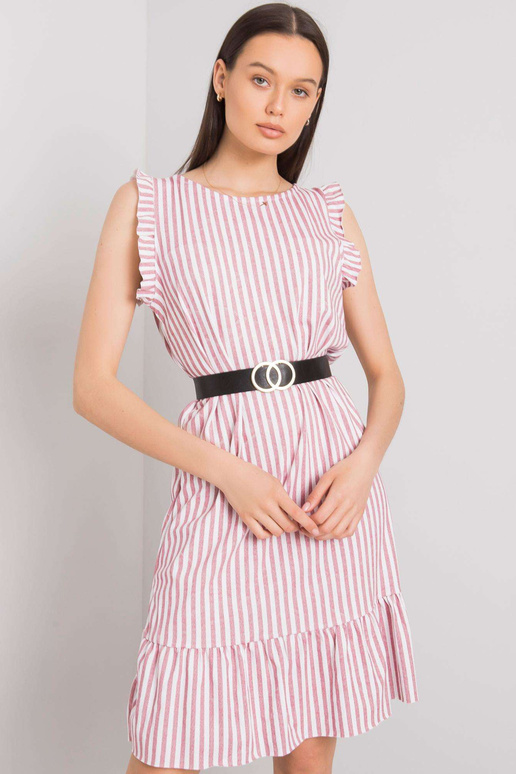 Pruhované vínové šaty Clarabelle