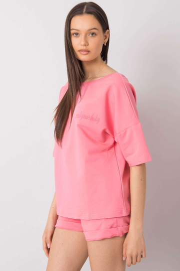 Růžový dámský komplet Quanesia