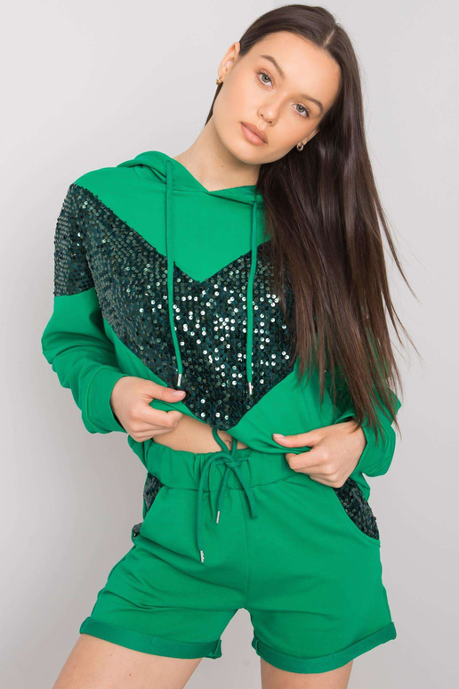 Zelený set s nášivkou Phylicia