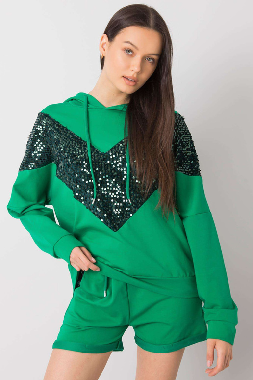 Zelený set s nášivkou Phylicia