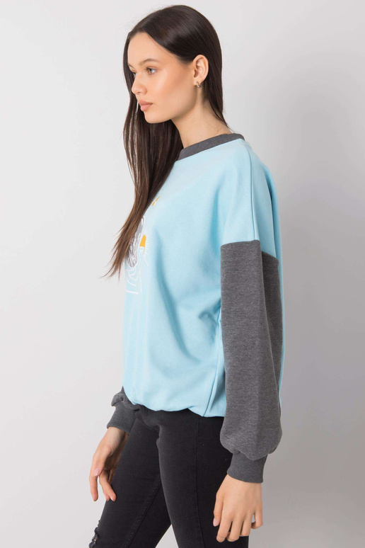 Modrá mikina Ramla s kapucí