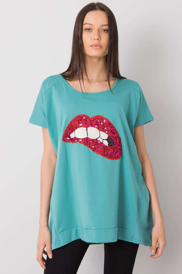 Tyrkysová ležérní halenka... 2