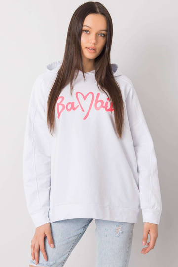 Bílá mikina s kapucí Edna