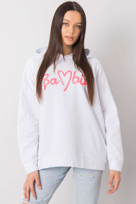 Bílá mikina s kapucí Edna