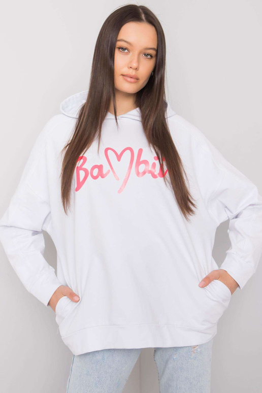 Bílá mikina s kapucí Edna