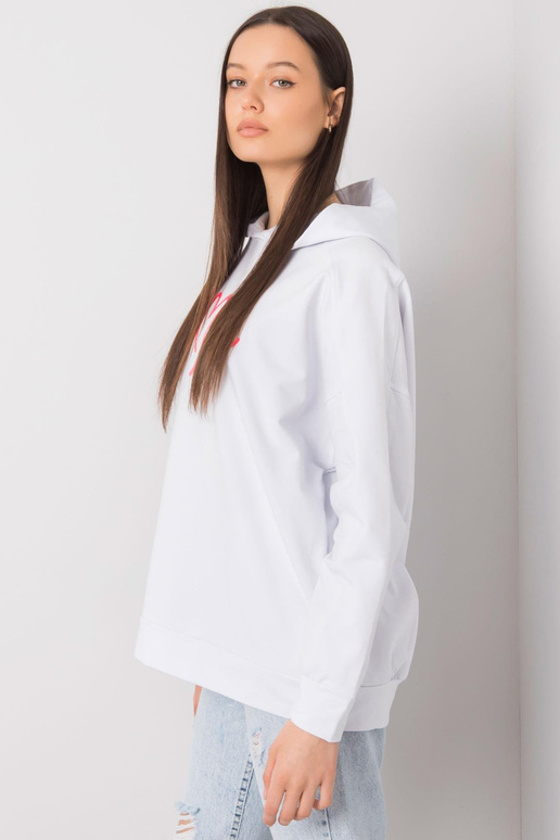 Bílá mikina s kapucí Edna