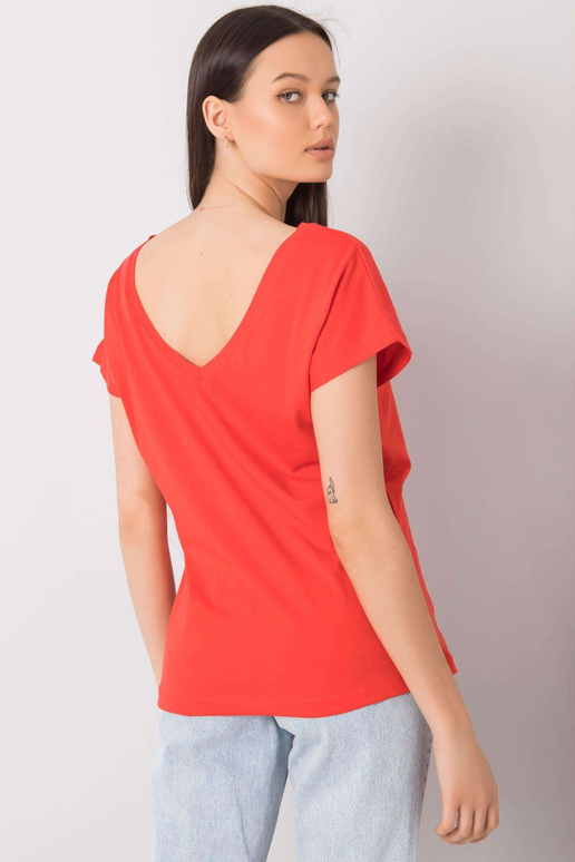 Červené tričko s potiskem Hortense Červené tričko s potiskem Hortense