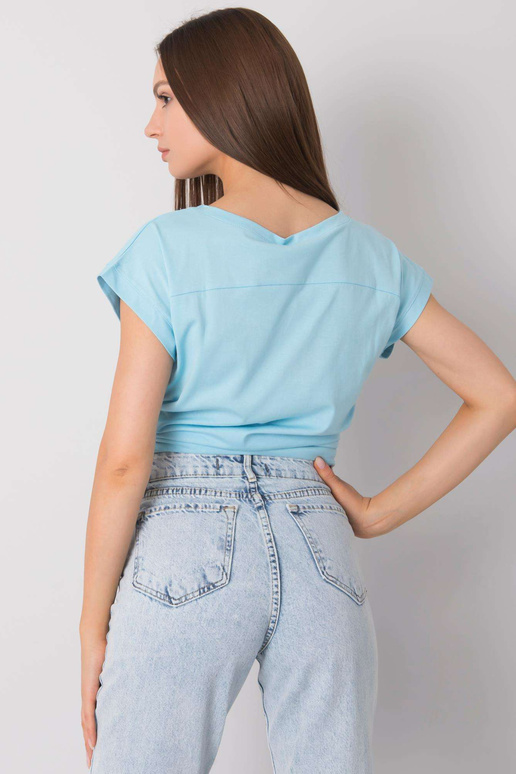 Světle modré tričko s potiskem Aloha Světle modré tričko s potiskem Aloha