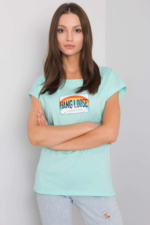 Mátové tričko s potiskem Aloha