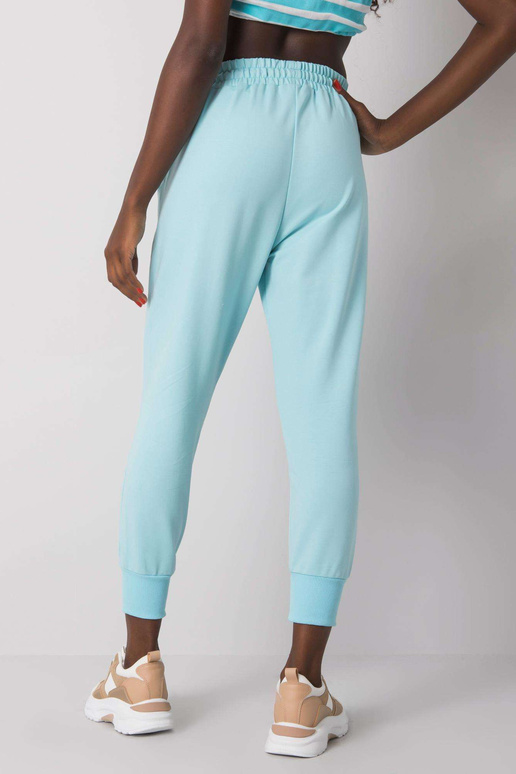 Světle modré bavlněné tepláky Cailie