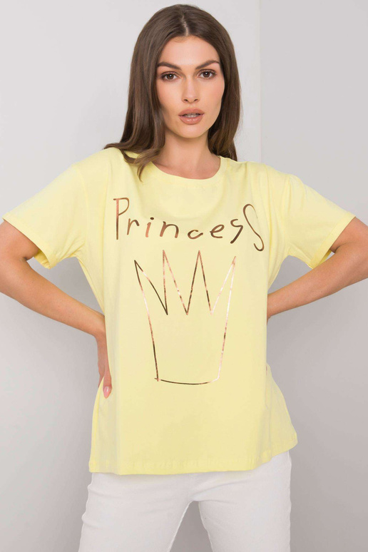 Žluté tričko s potiskem Aosta