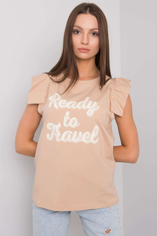 Béžová halenka s potiskem Beverly