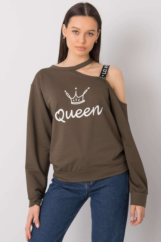 Khaki halenka s potiskem Glenda