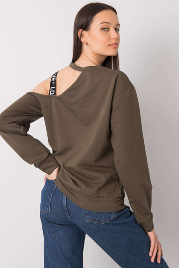 Khaki halenka s potiskem... 2