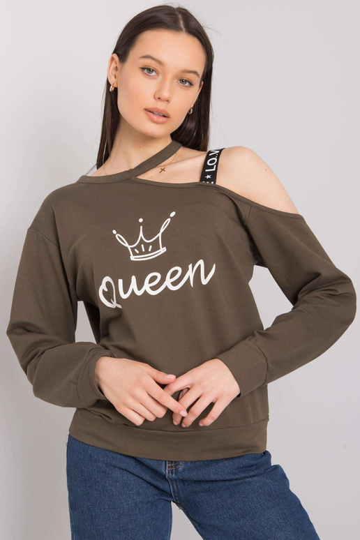 Khaki halenka s potiskem Glenda