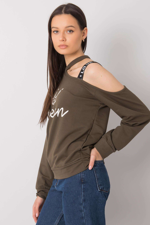 Khaki halenka s potiskem Glenda