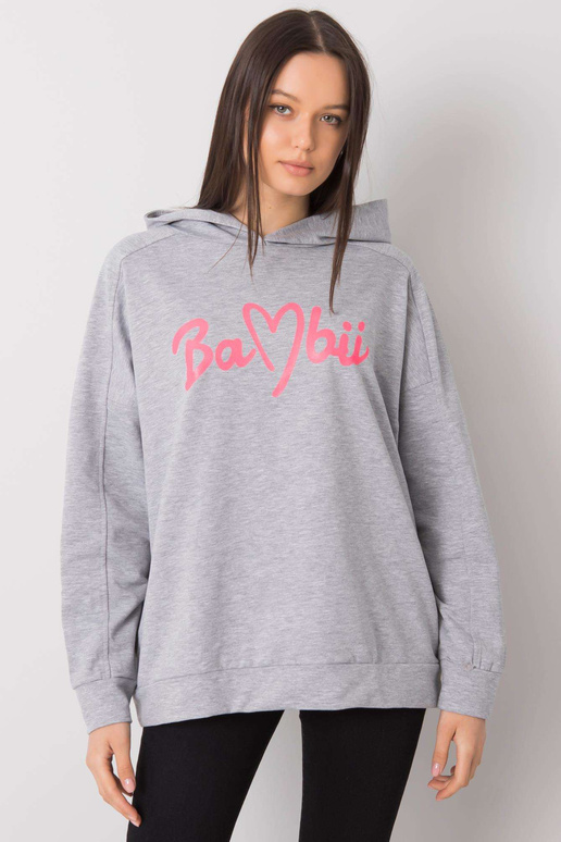 Mikina s kapucí Edna v šedé barvě