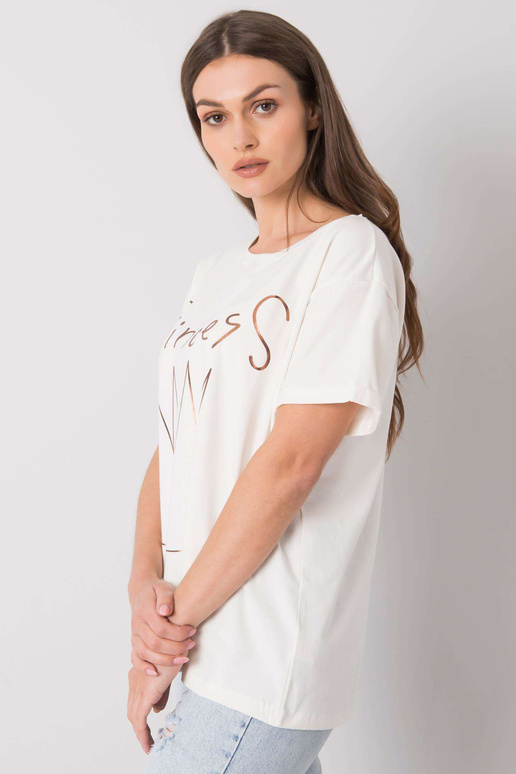 Ecru tričko s potiskem Aosta Ecru tričko s potiskem Aosta
