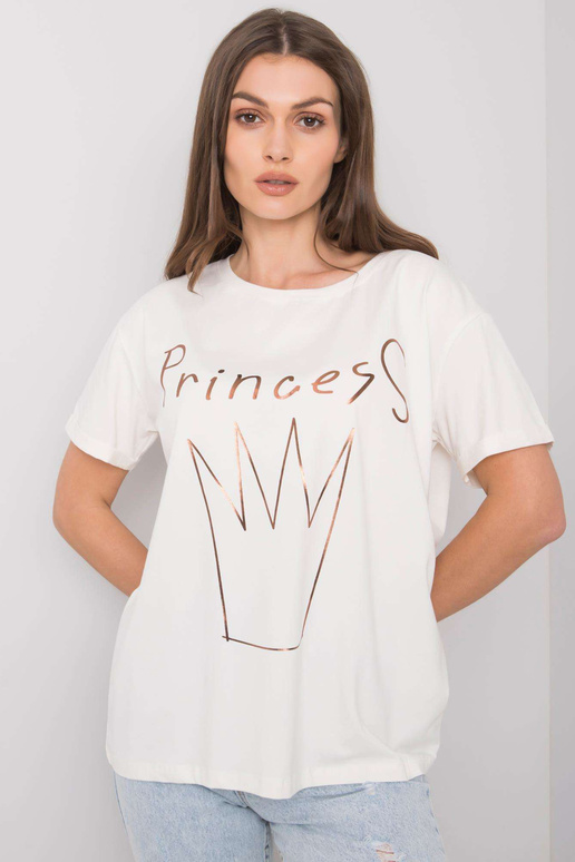 Ecru tričko s potiskem Aosta Ecru tričko s potiskem Aosta