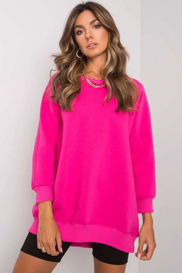 Bavlněná fuchsiová mikina Lana