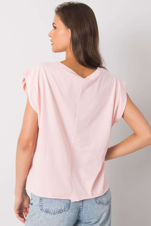 Světle růžové tričko s potiskem Malibu Světle růžové tričko s potiskem Malibu