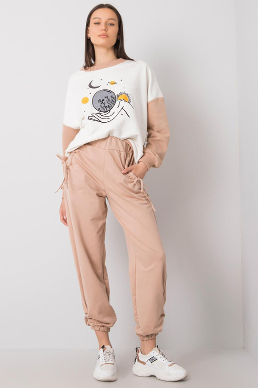 Béžové tepláky Zelena