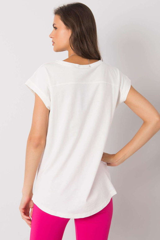 Ecru tričko s potiskem Aloha Ecru tričko s potiskem Aloha