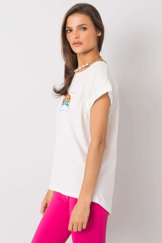 Ecru tričko s potiskem Aloha Ecru tričko s potiskem Aloha