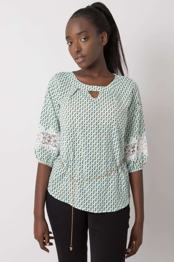 Halenka Jazmin bílá a zelená 2