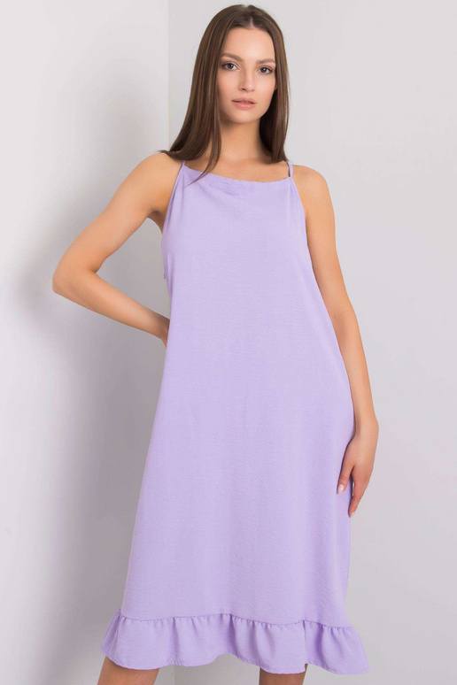 Světle fialové šaty na ramínka Simone