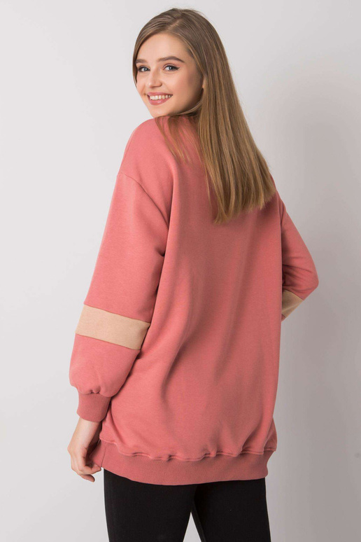 Špinavě růžová oversize mikina s...