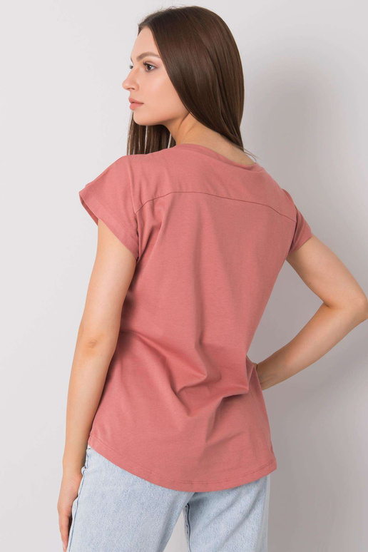 Špinavé růžové tričko s potiskem Aloha