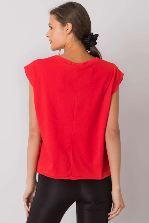 Červené tričko s potiskem Malibu