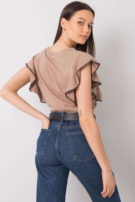 Tmavě béžová halenka Vanesia