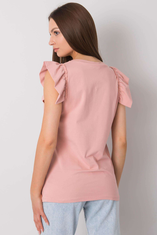 Světle růžová halenka s potiskem Beverly