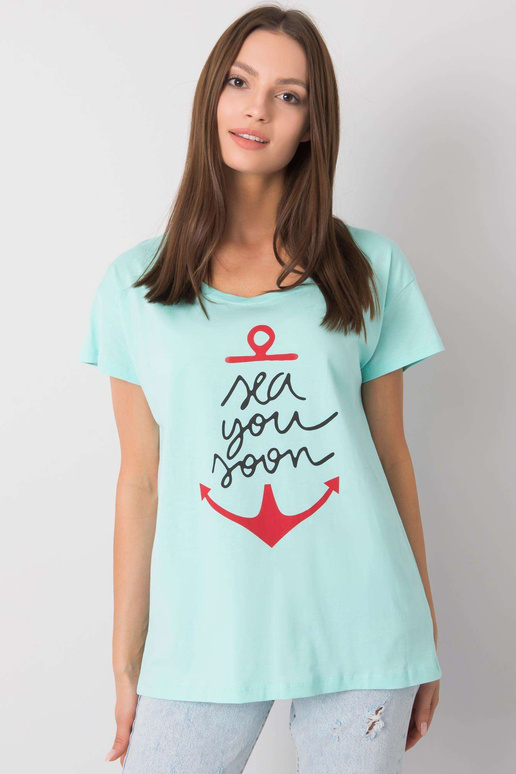 Mátové tričko s potiskem Silva