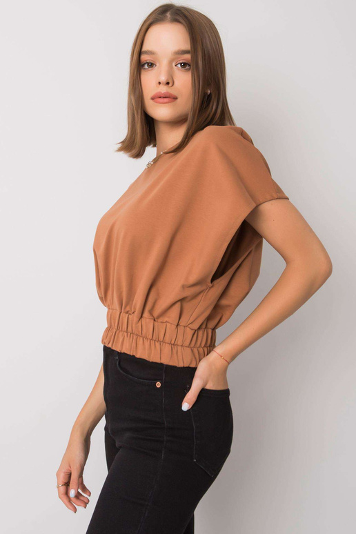 Světle hnědá krátká mikina Antigua