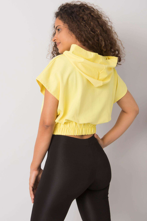 Žlutá mikina Jeneen s krátkým rukávem Žlutá mikina Jeneen s krátkým rukávem