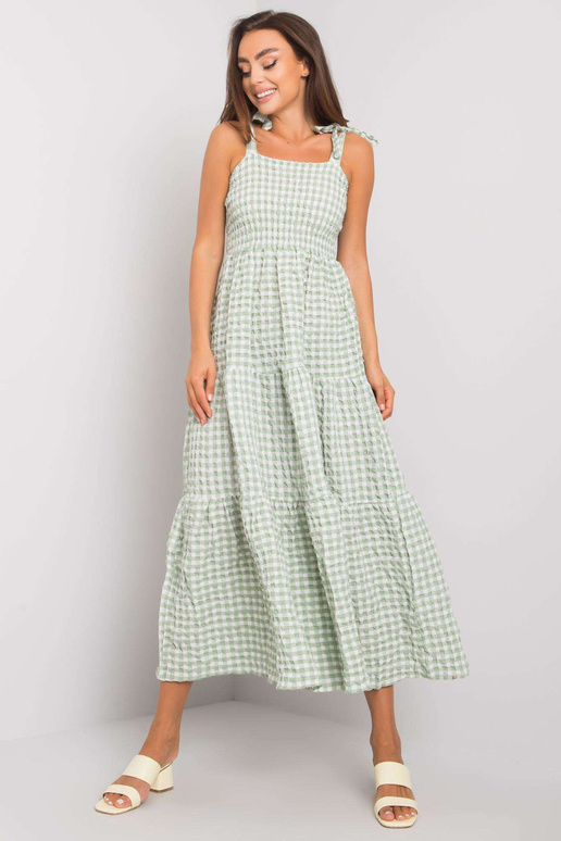 Michelovy zelené kostkované šaty RUE...