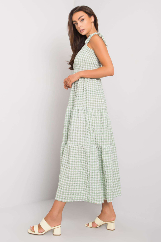 Michelovy zelené kostkované šaty RUE...