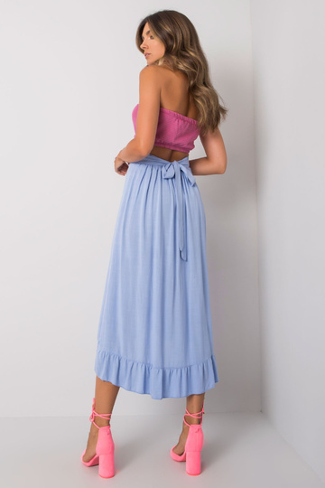 Světle modrá sukně se... 2